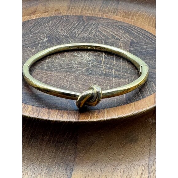 Kate Spade New York Gold-Tone Knot Bangle Bracelet For Women - Picture 1 of 6